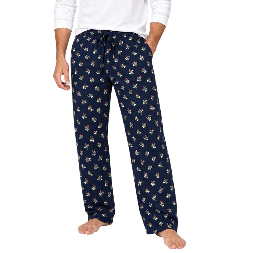 Polo Ralph Lauren Navy Blue Polo Bear Cotton Pajama Pants Men's Large
